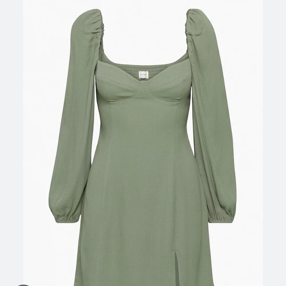 Aritzia Novella dress in dark brown - Picture 1 of 3